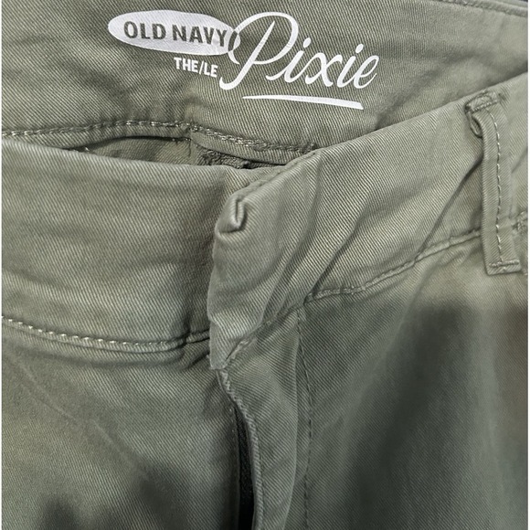Old Navy Women 8 Reg High-Waisted Pixie Skinny Ankle Green Pants Casual Colorful - Picture 12 of 16